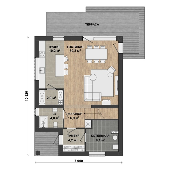 Первый этаж